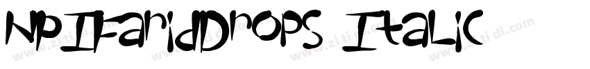 NPIFaridDrops Italic字体转换